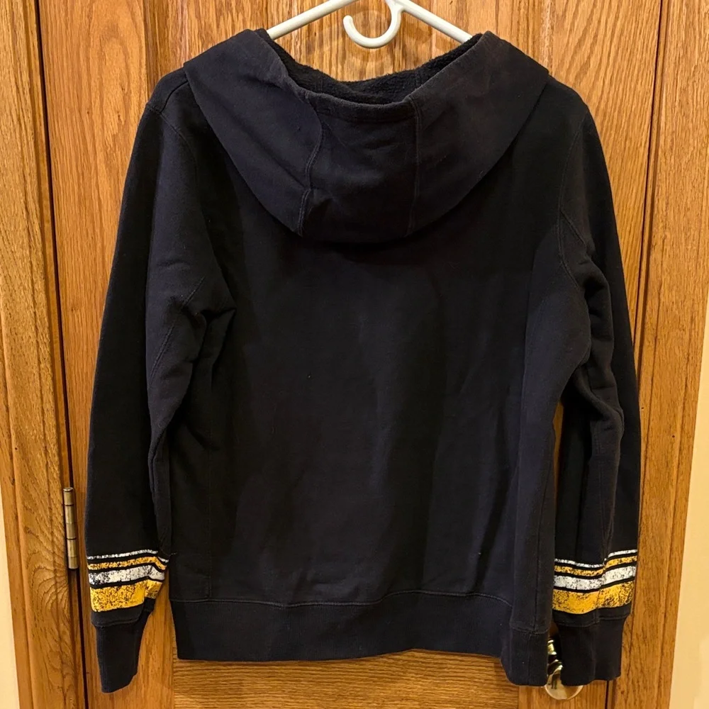 NFL Team Apparel Women's Black and Gold Hoodie - Picture 6 of 6
